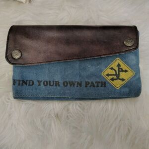 Mona B Denim "Find Your Own Path" Wallet